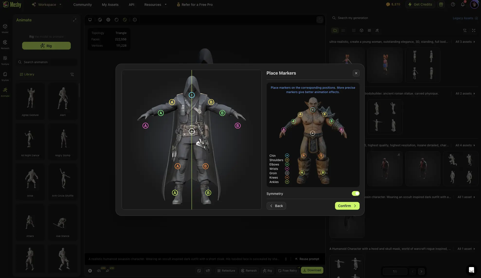 Rigging de um personagem 3D para produção de animação