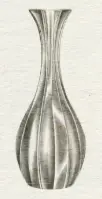 croquis au crayon d'un vase de fleurs