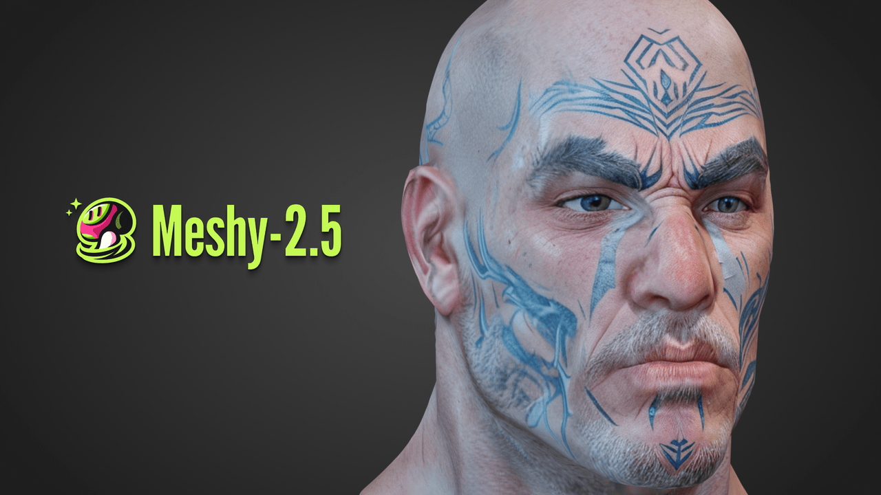 Meshy 2.5：文本到3D，重装上阵！