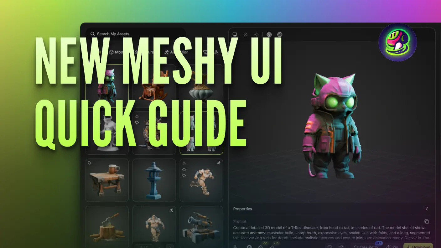 Introducing New Meshy UI: Quick Guide to a Unified Workflow