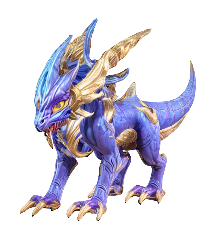 Modelo de Aurelion Sol do League of Legends, gerado pelo meshy text-to-3d