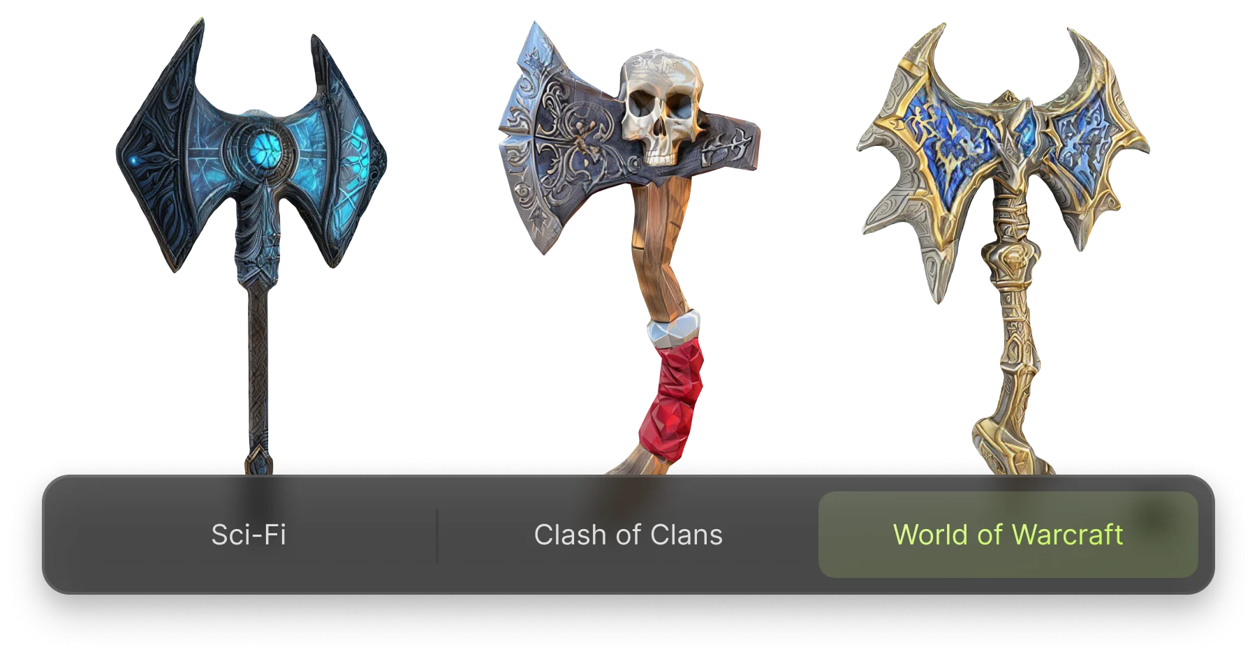 Base prompt: a legendary battle axe
