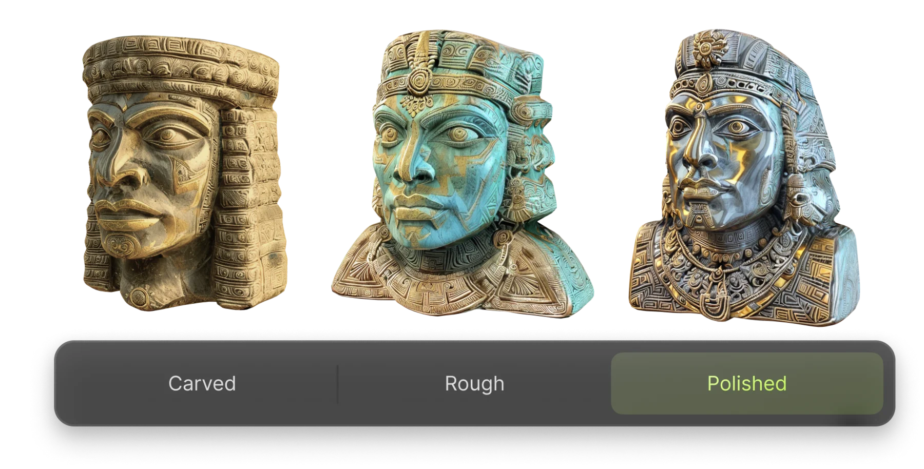 Base prompt: Aztec sculpture