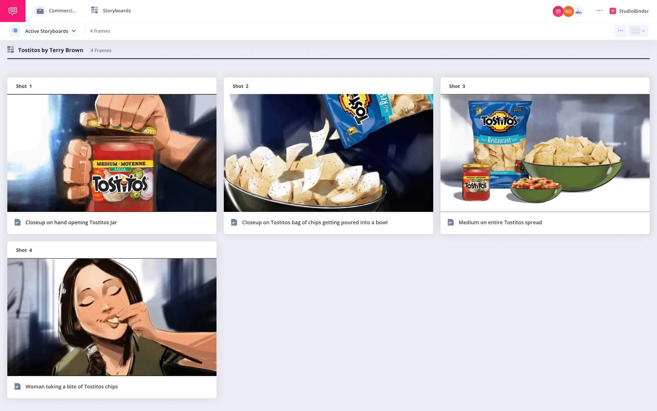 studiobinder-user-interface