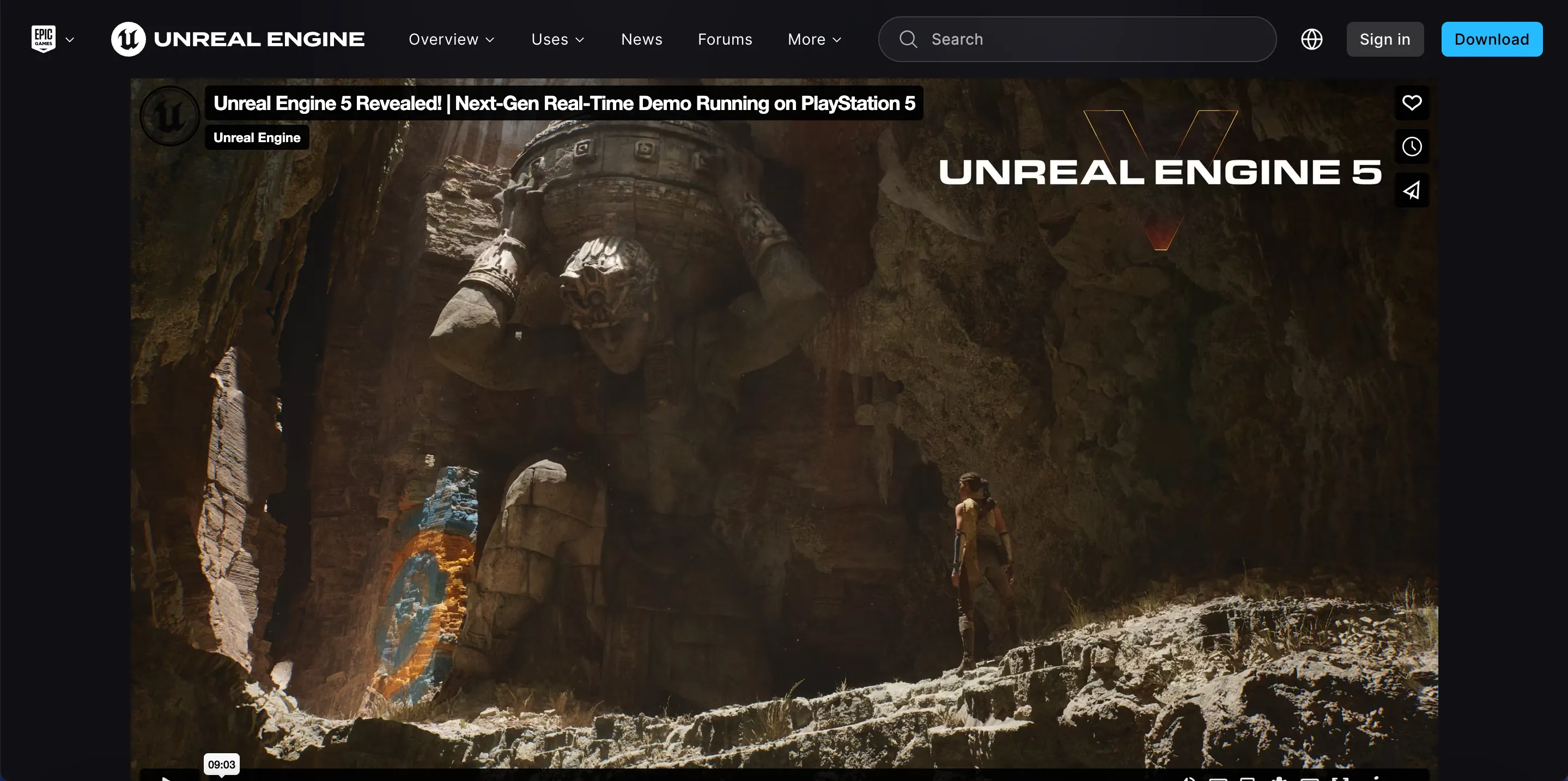 site-oficial-do-unreal-engine