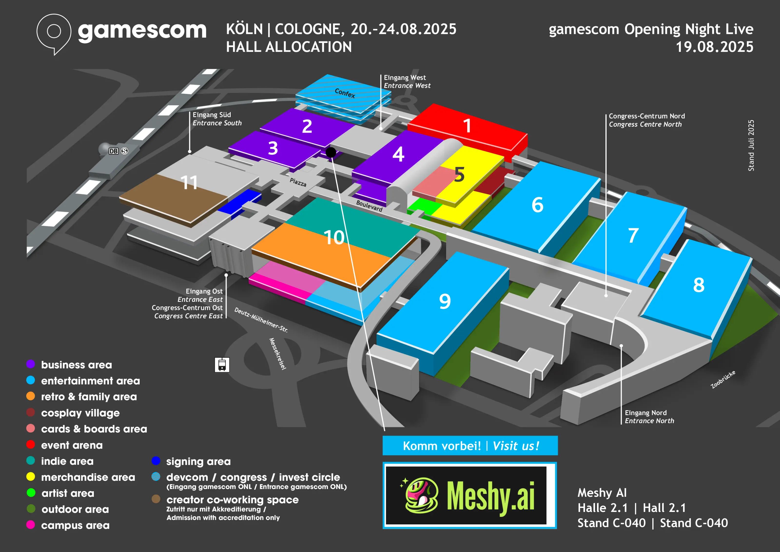 Meshy at Gamescom 2025