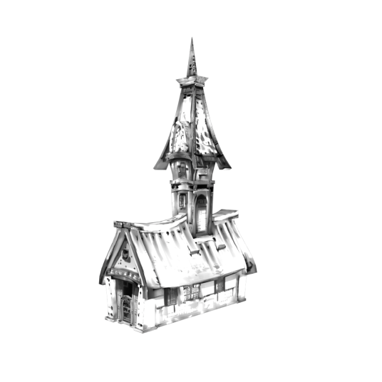 A house, Chinese ink painting, ancient, realistic, black and white