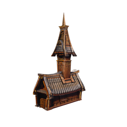 A house, Japanese temples, ancient, realistic