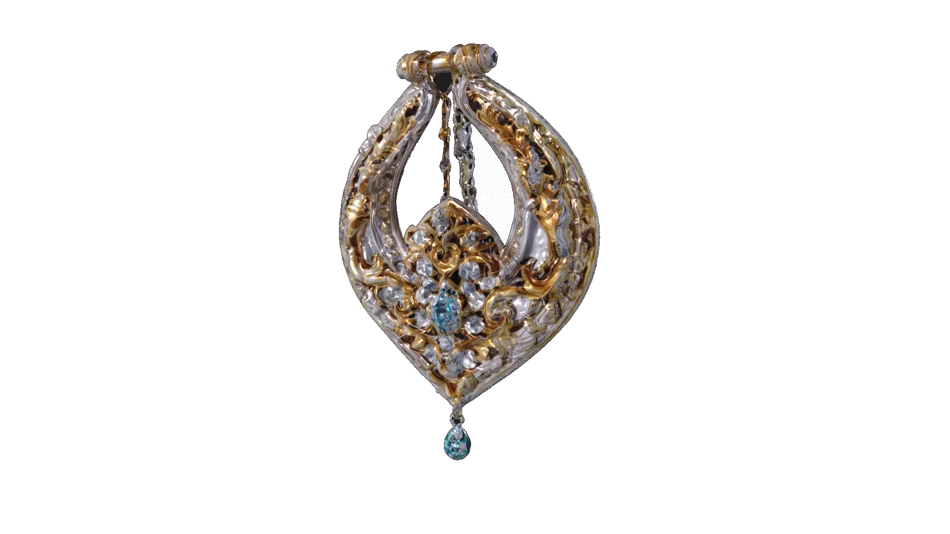 Deity earring, fancy, substantial, 4k, HDR, highest quality