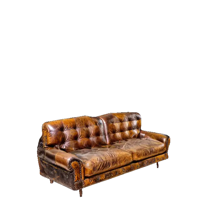 Sofa, a vintage style leather sofa