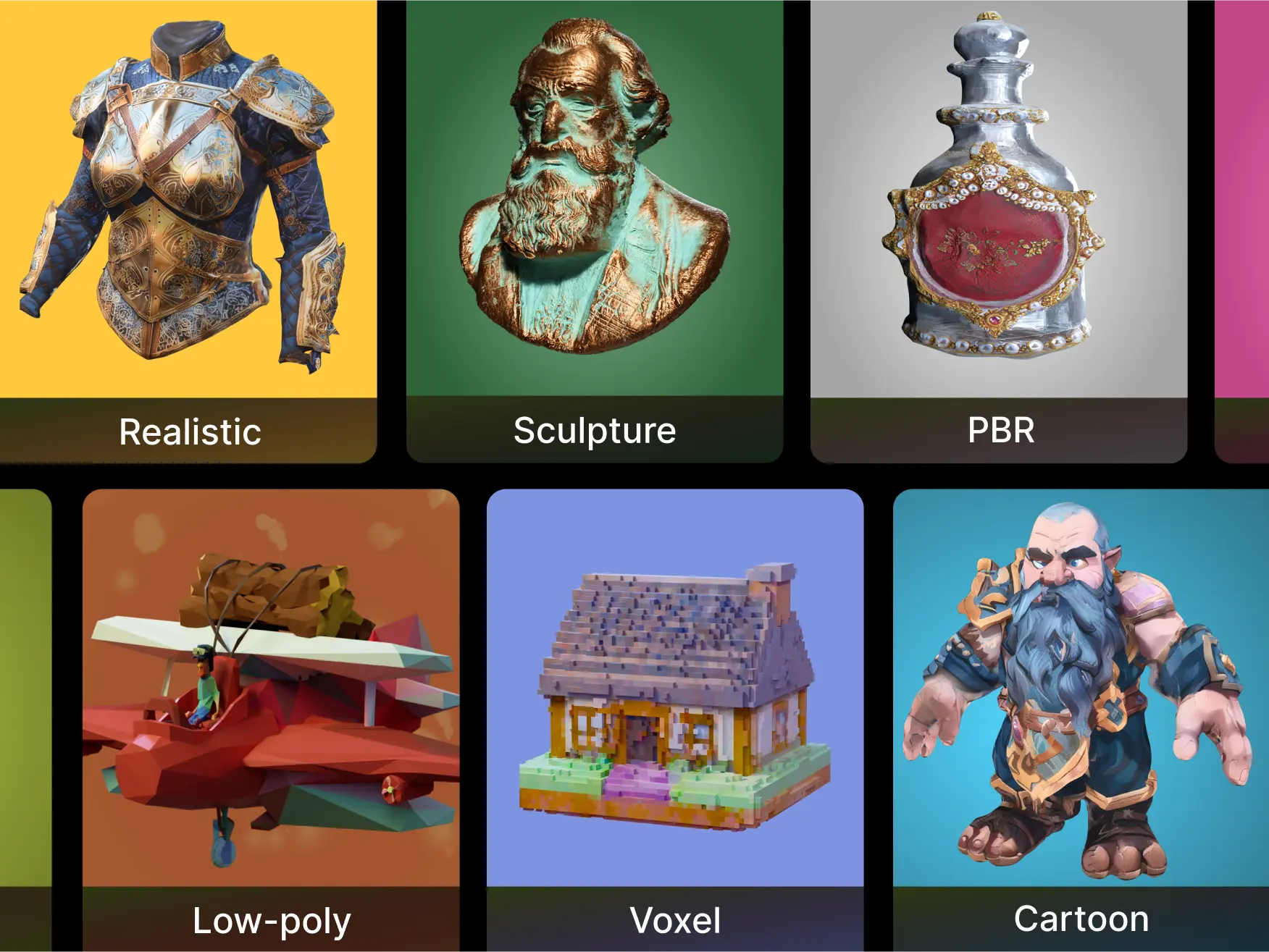 Wide range of styles