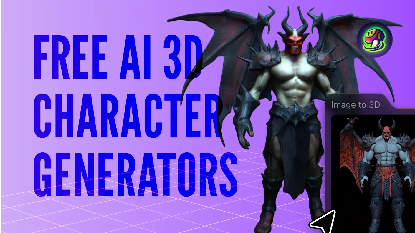 Top 9 Free AI 3D Character Generators That You Must Know