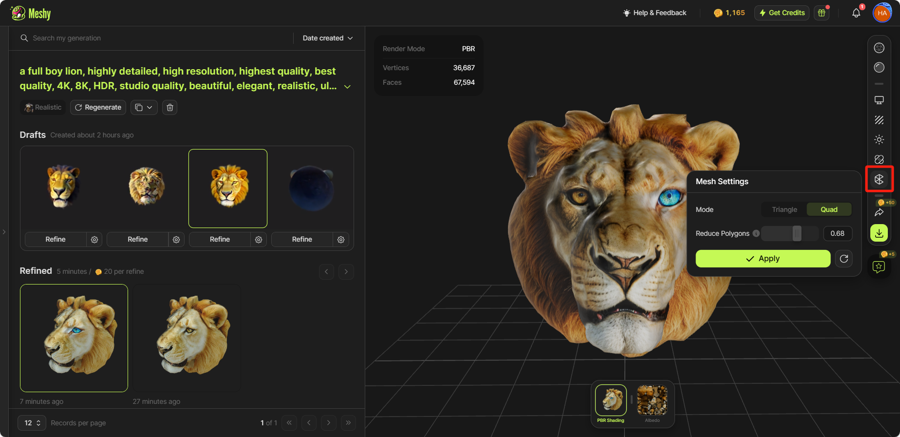 Meshy.AI로 3D 모델링하는 초보 가이드( Text to 3D) : 네이버 블로그