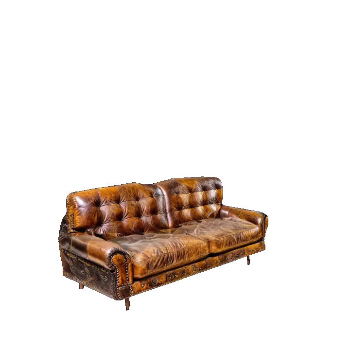 Sofa, a vintage style leather sofa